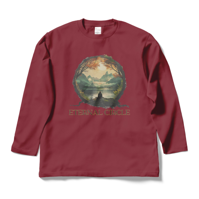 ロングスリーブTシャツ - L - バーガンディ