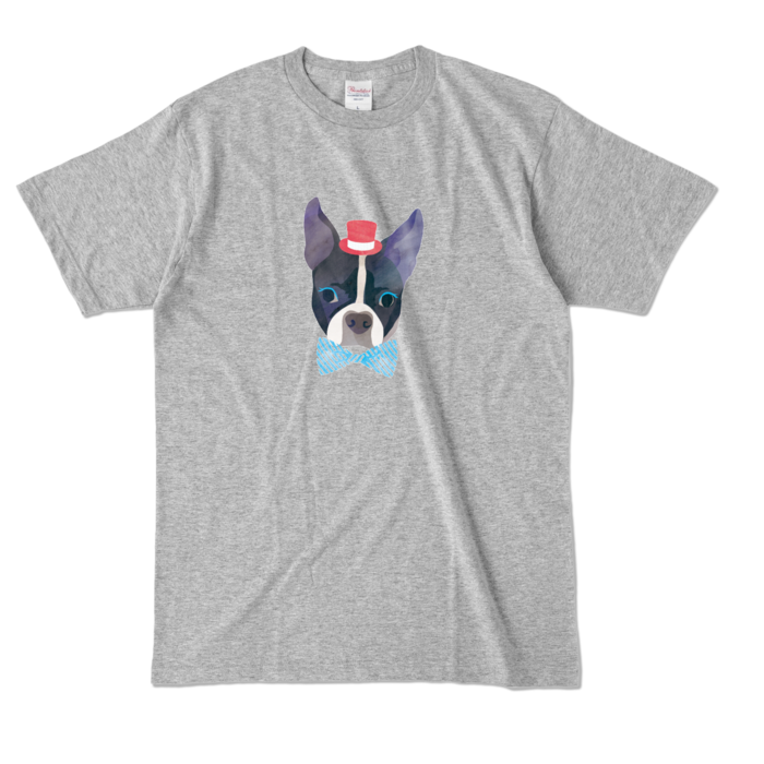 カラーTシャツ - L - 杢グレー (濃色)