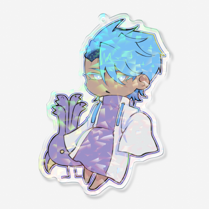 ホログラムアクリルキーホルダー - 100 × 100mm