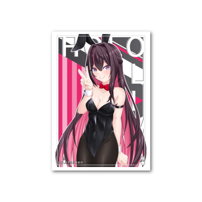 フォト風カード - 縦 - 両面　AZKi バニー