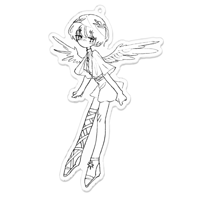 アクリルキーホルダー - 100 x 100 (mm)