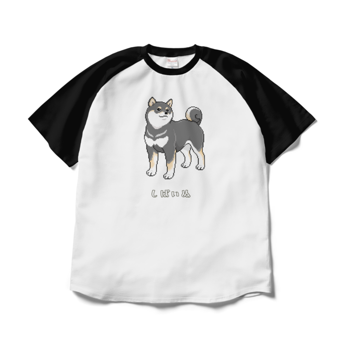 ラグランTシャツ - XL - ホワイト×ブラック/Raglan T-Shirt (Size XL) White & Black