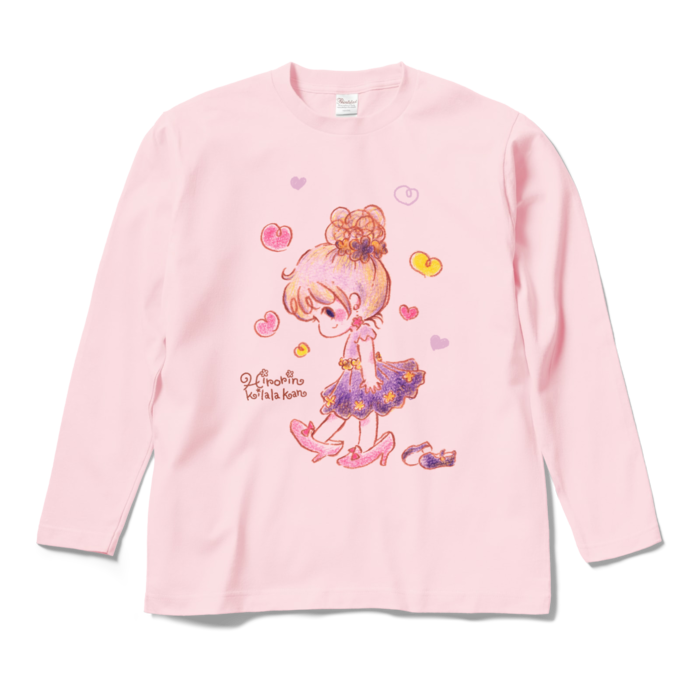 ロングスリーブTシャツ - M - ライトピンク