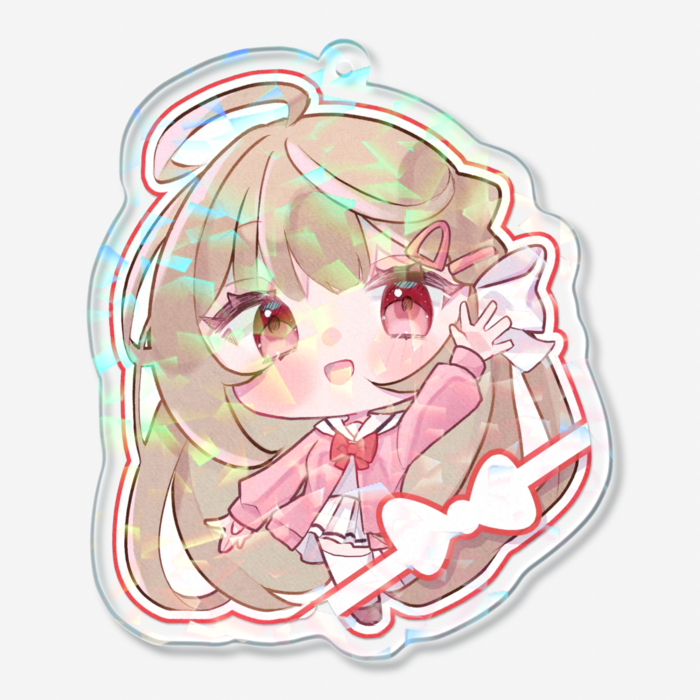 ホログラムアクリルキーホルダー - 70 × 70mm