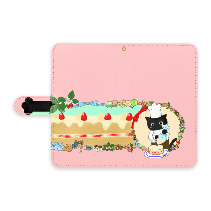 手帳型Androidケース - L - ストラップ穴 あり