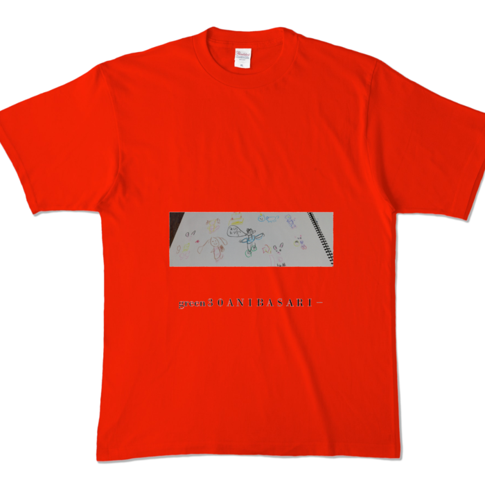 カラーTシャツ - XL - レッド (濃色)