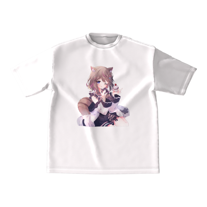 ビッグシルエットTシャツ - M - 正面ホワイト