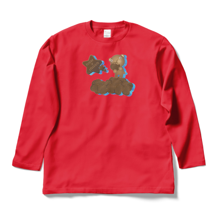 ロングスリーブTシャツ - L - レッド