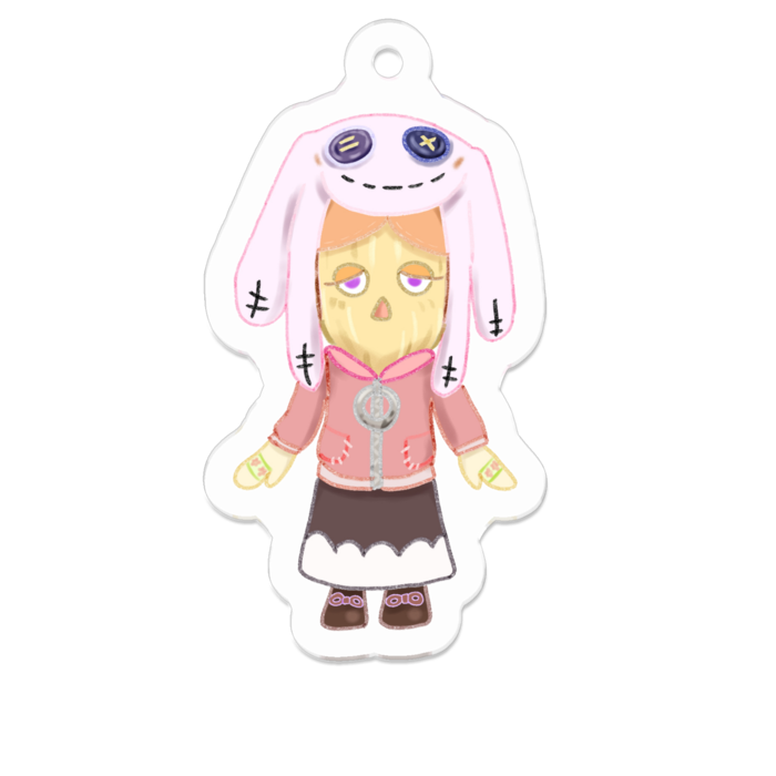 アクリルキーホルダー(コーティング) - 50 x 50 (mm)