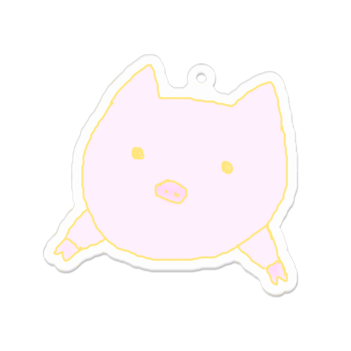 アクリルキーホルダー(コーティング) - 70 x 70 (mm)