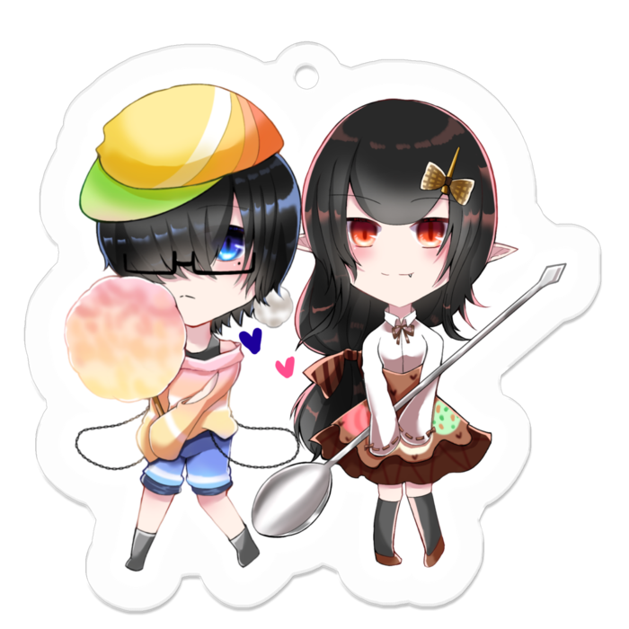 アクリルキーホルダー - 50 x 50 (mm)