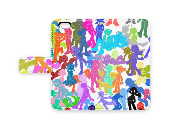 手帳型iPhoneケース - iPhone6 - ストラップ穴 あり