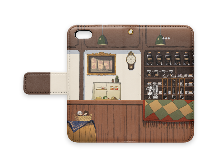 手帳型iPhoneケース - iPhone 5 / SE - ストラップ穴 あり