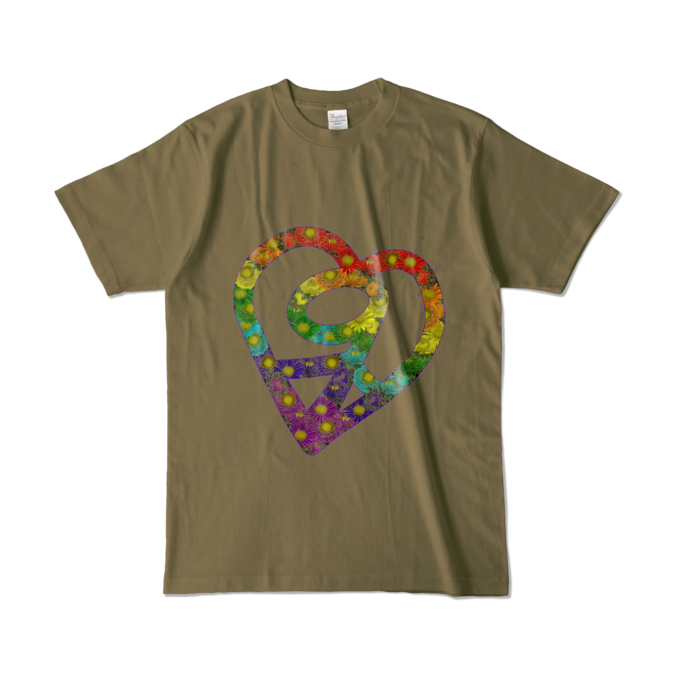 カラーTシャツ - L - オリーブ (濃色)