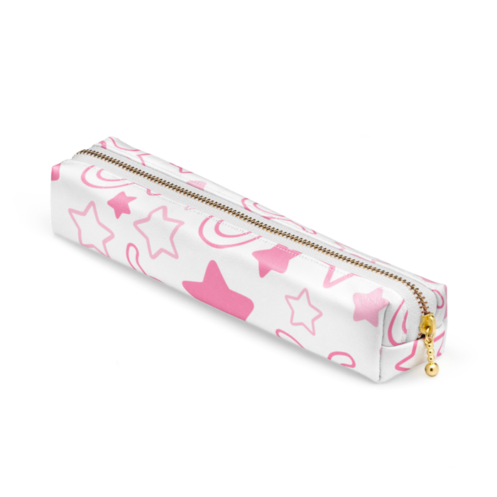 ペンケース - 20 x 4 x 4cm - ホワイト