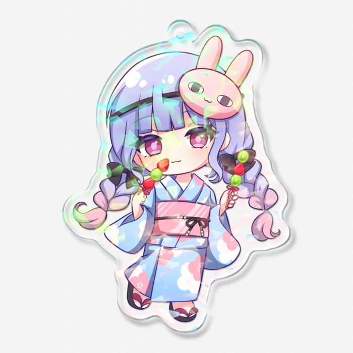 ホログラムアクリルキーホルダー - 70 × 70mm