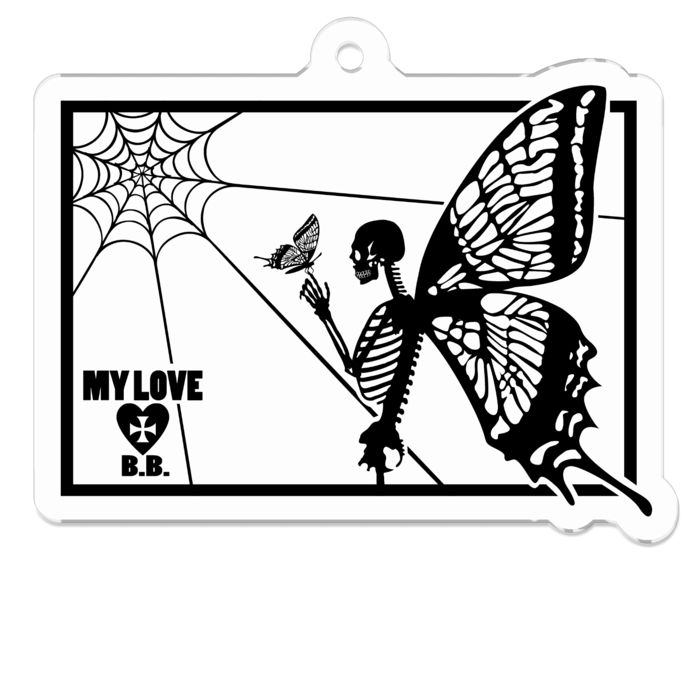 アクリルキーホルダー - 50 x 50 (mm)