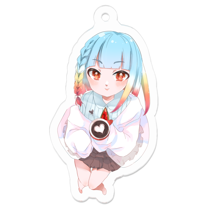 アクリルキーホルダー（コーティング） - 50 x 50 (mm)