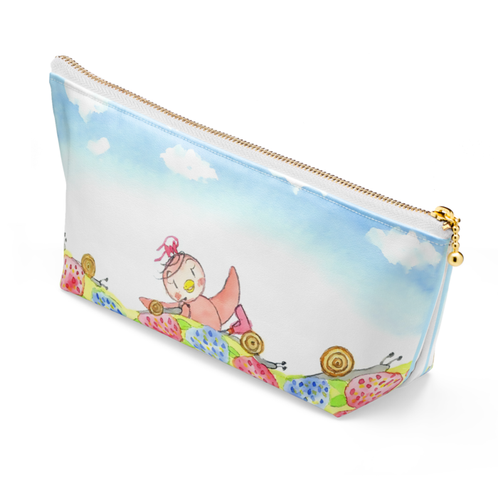 ポーチ - 長さ21.5cm / 高さ10cm - ホワイト