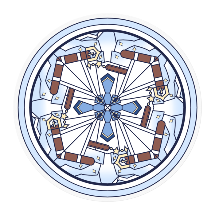 ステッカー - 100 x 100 (mm)