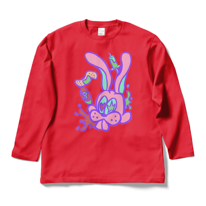 ロングスリーブTシャツ - L - レッド
