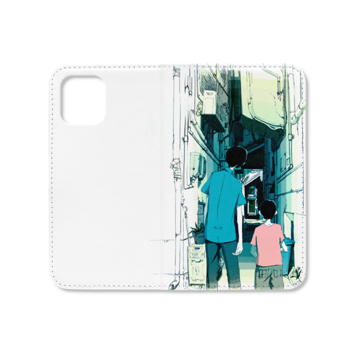 手帳型iPhoneケース(ベルトなし) - iPhone12 mini - ストラップ穴 なし