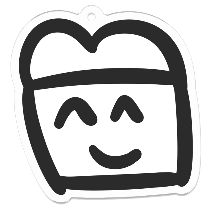 アクリルキーホルダー - 50 x 50 (mm)