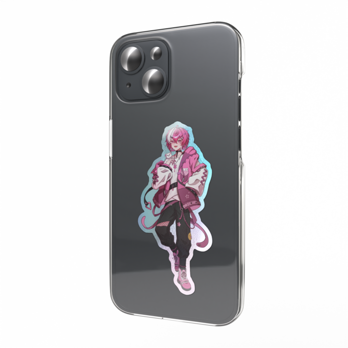 オーロラスマホステッカー - 縦