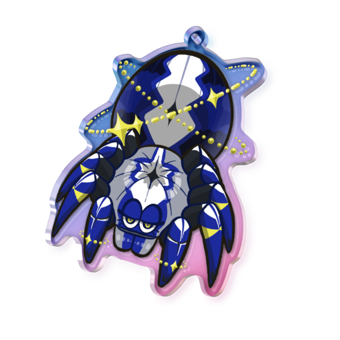 オーロラアクリルキーホルダー - 70 × 70mm