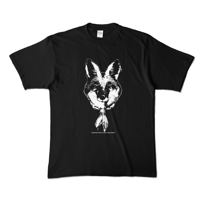 カラーTシャツ(濃色) - XL - 正面 - ブラック