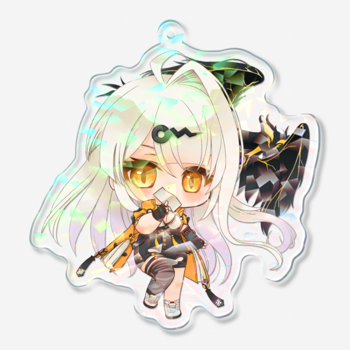 ホログラムアクリルキーホルダー - 70 × 70mm