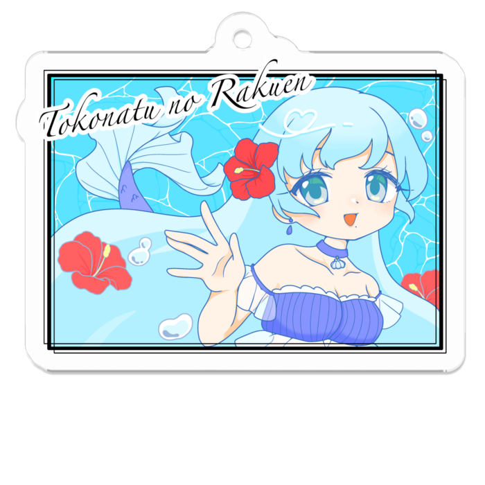 アクリルキーホルダー（コーティング） - 50 x 50 (mm)