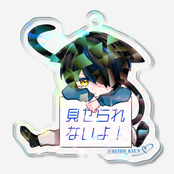 ホログラムアクリルキーホルダー - 50 × 50mm