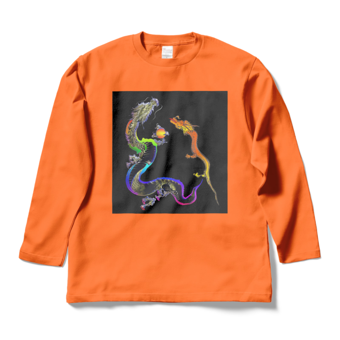 ロングスリーブTシャツ - L - オレンジ