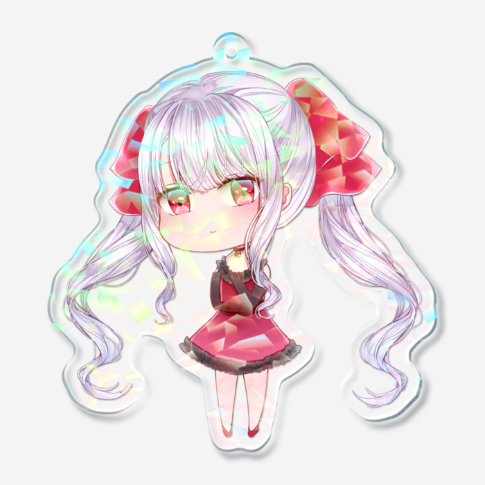 ホログラムアクリルキーホルダー - 70 × 70mm