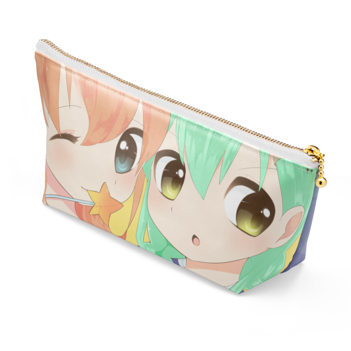 ポーチ - 長さ21.5cm / 高さ10cm - ホワイト