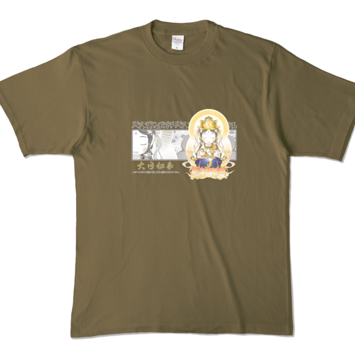 カラーTシャツ - XL - オリーブ (濃色)
