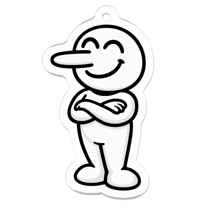 アクリルキーホルダー - 50 x 50 (mm)