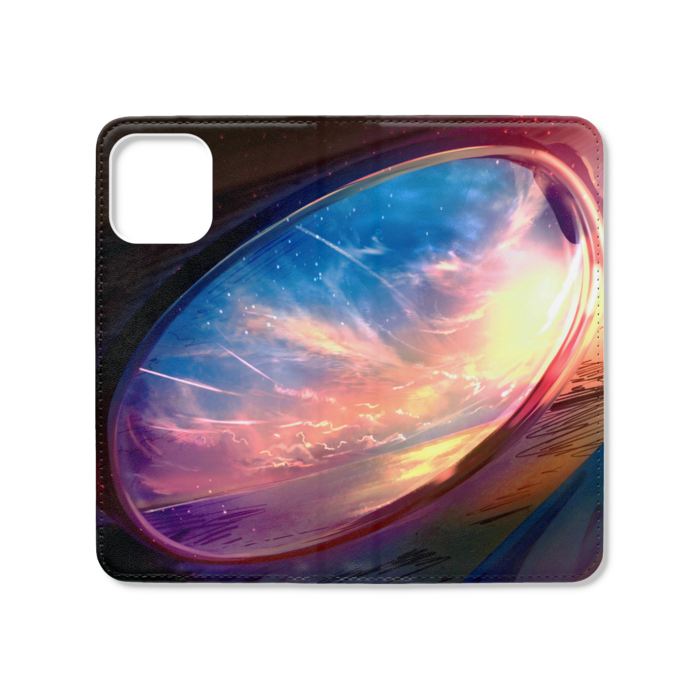 手帳型iPhoneケース(ベルトなし) - iPhone12 ProMax - ストラップ穴 なし