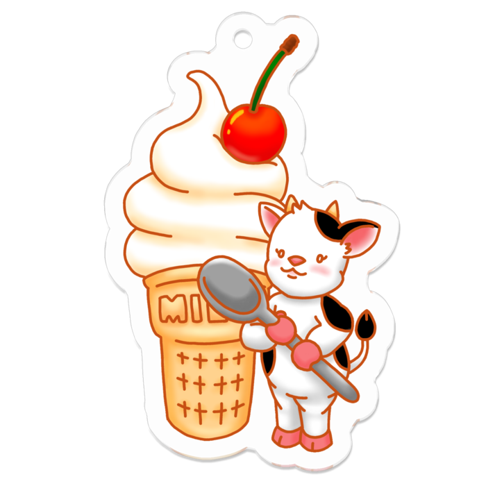 アクリルキーホルダー - 50 x 50 (mm)
