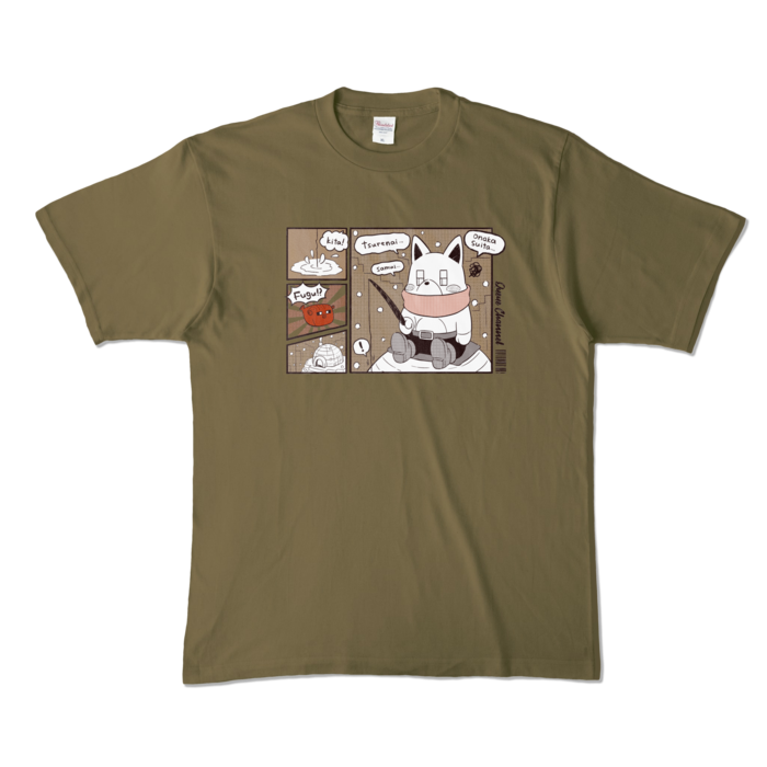 カラーTシャツ - XL - オリーブ (濃色)