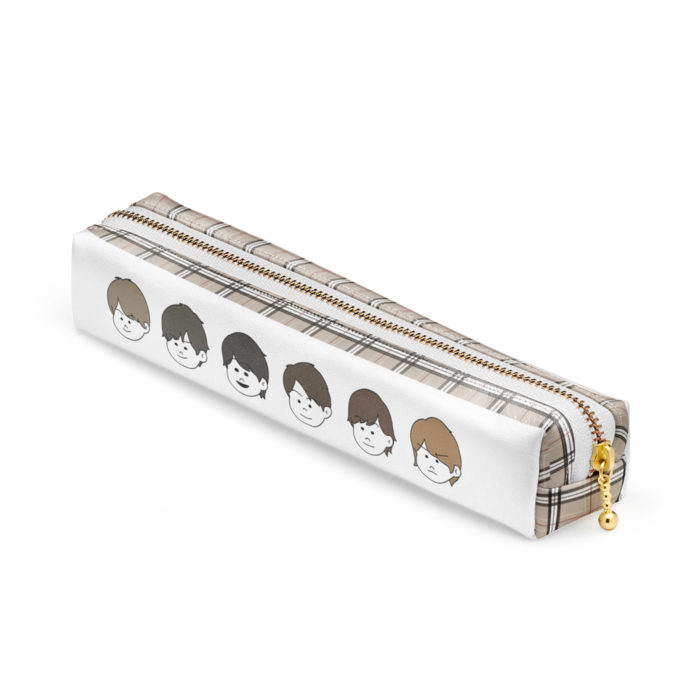 ベージュ チェック(背面なし)