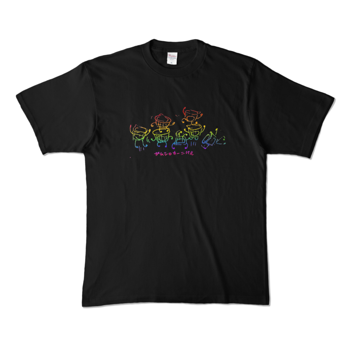 カラーTシャツ - XL - ブラック (濃色)
