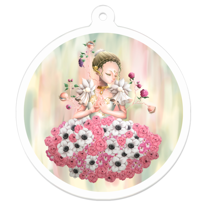 アクリルキーホルダー - 50 x 50 (mm)
