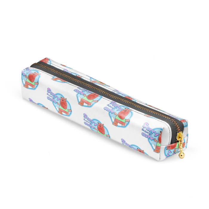 ペンケース - 20 x 4 x 4cm - ブラック