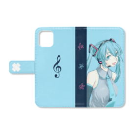 手帳型スマホケース 初音ミク ヴァンパイア・フェス ver. 初音ミク手帳型iPhoneケース - あるぱか。(仮) - BOOTH