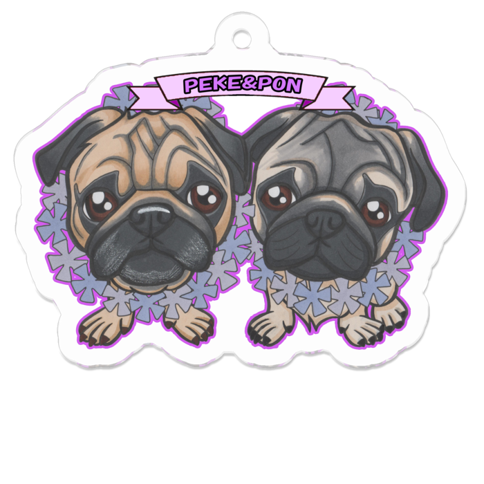 アクリルキーホルダー - 50 x 50 (mm)