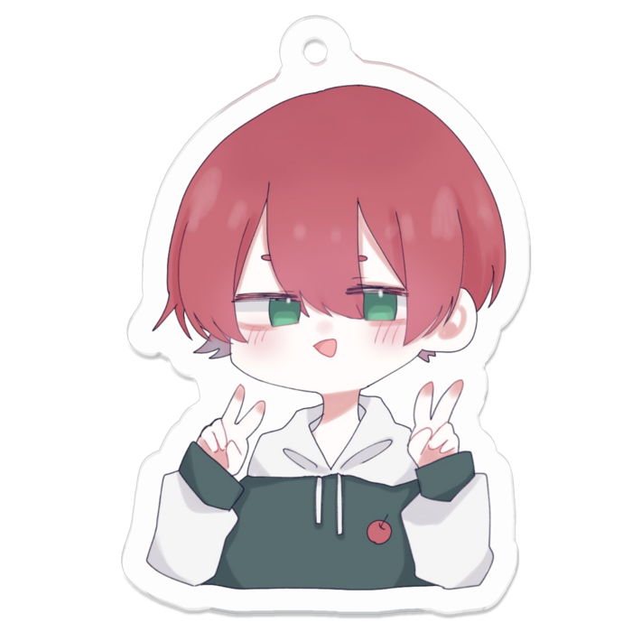 アクリルキーホルダー（コーティング） - 50 x 50 (mm)