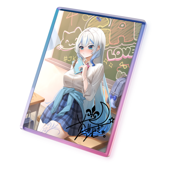 オーロラアクリルキーホルダー - 70 × 70mm