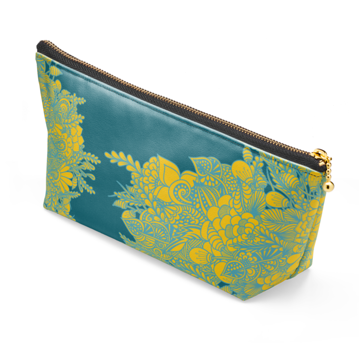 ポーチ - 長さ21.5cm / 高さ10cm - ブラック